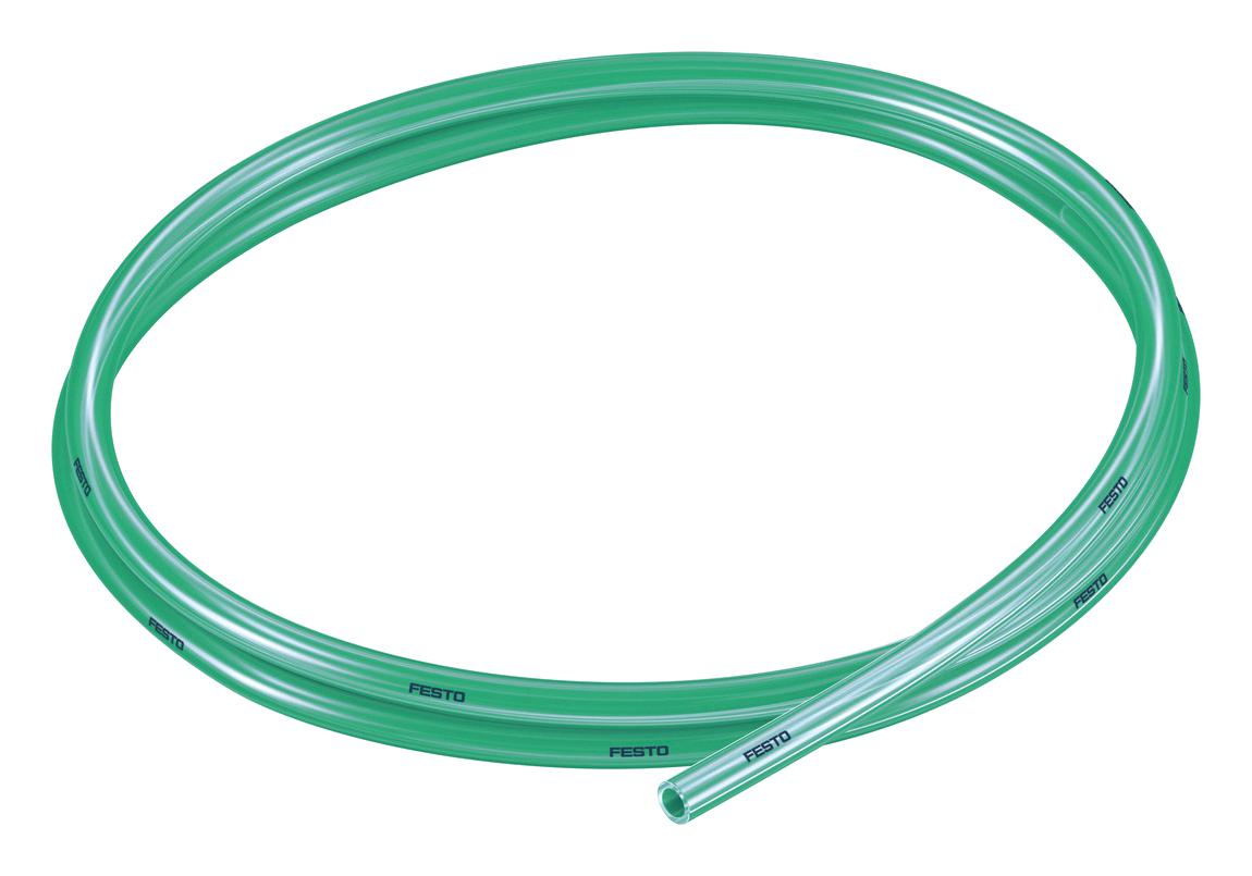 Festo Pun-H-6X1-Tgn Plastic Tubing, 10Bar, Pu, 50M, Green