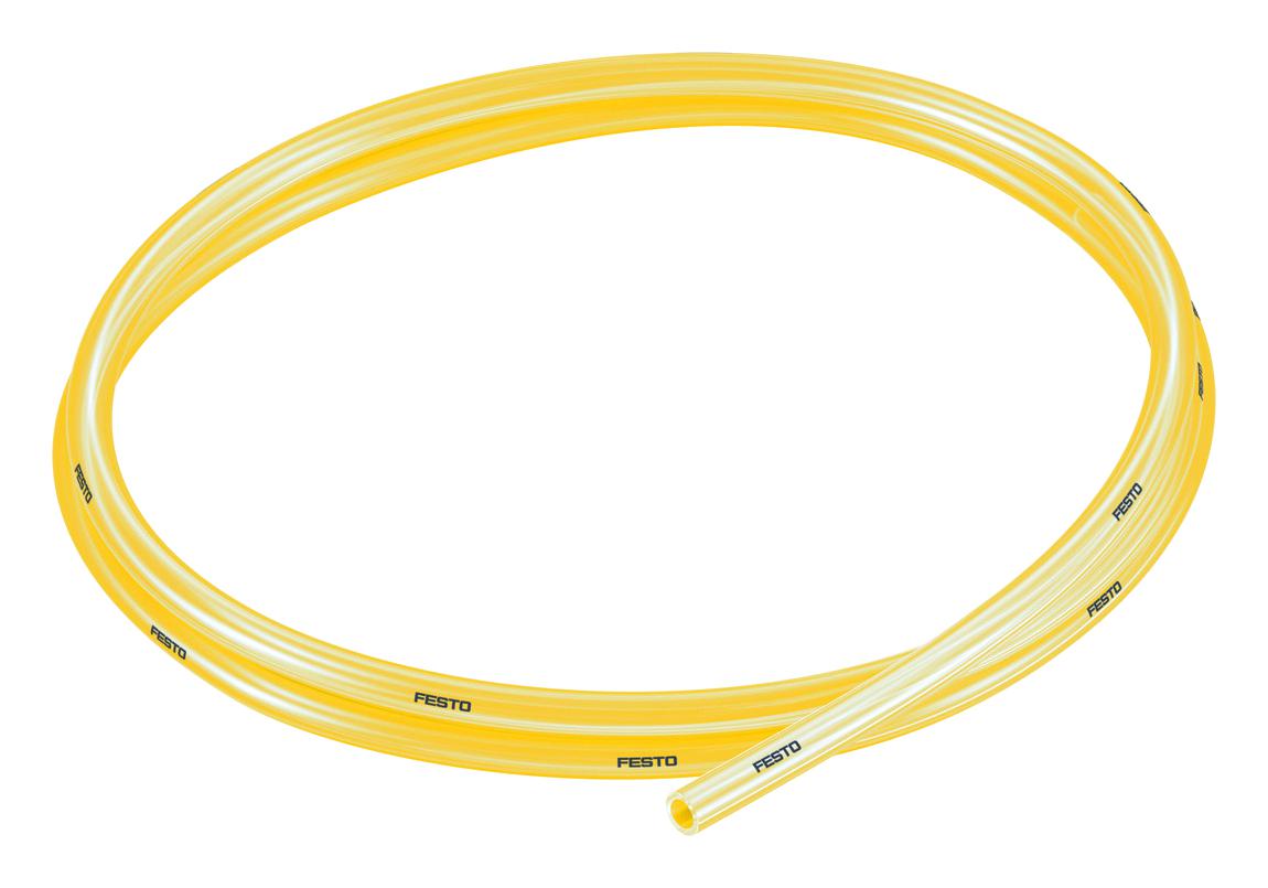 Festo Pun-H-6X1-Tge Plastic Tubing, 10Bar, Pu, 50M, Yellow