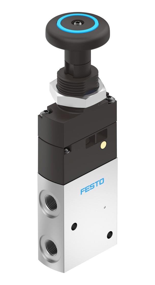 Festo Vhef-Ptc-B32-G18 Pushbutton Valve, G1/8, 10Bar