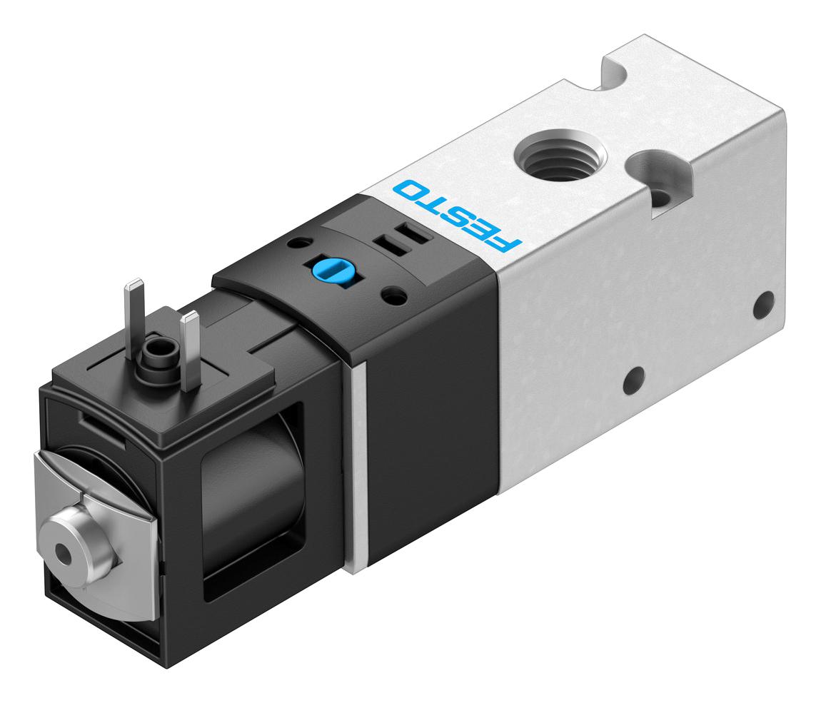 Festo Vuvs-Lk20-M32C-Ad-G18-1& Air Solenoid Valve, G1/8, 8Bar, 24Vdc