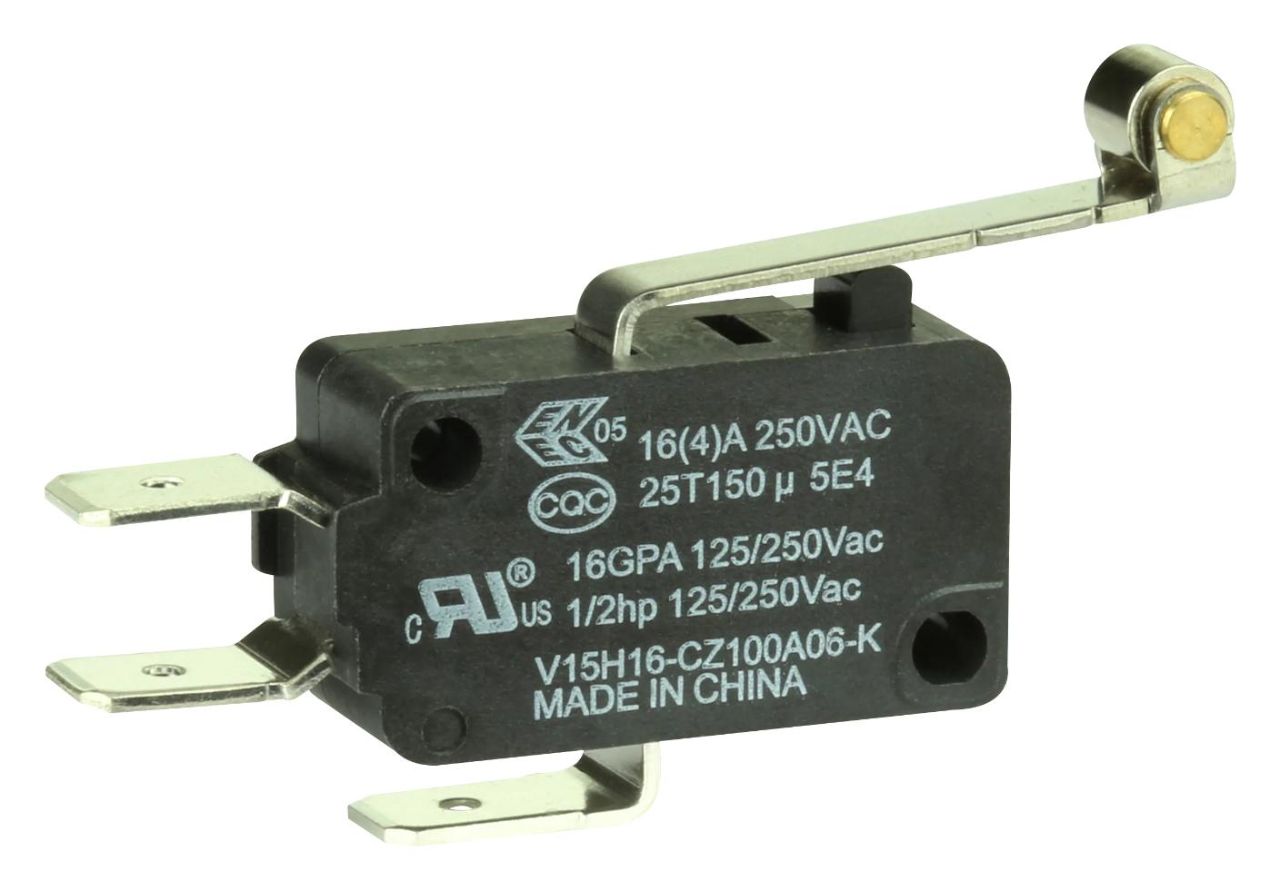 Honeywell/partner Stock V15H16-Cz100A06-K Microswitch, Standard