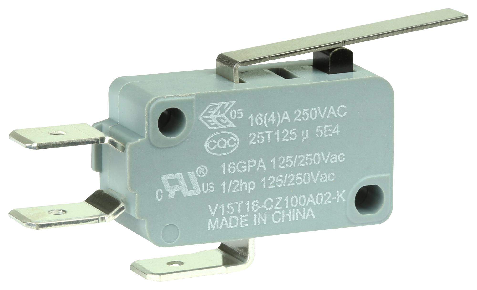 Honeywell/partner Stock V15T16-Cz100A02-K Microswitch, Standard