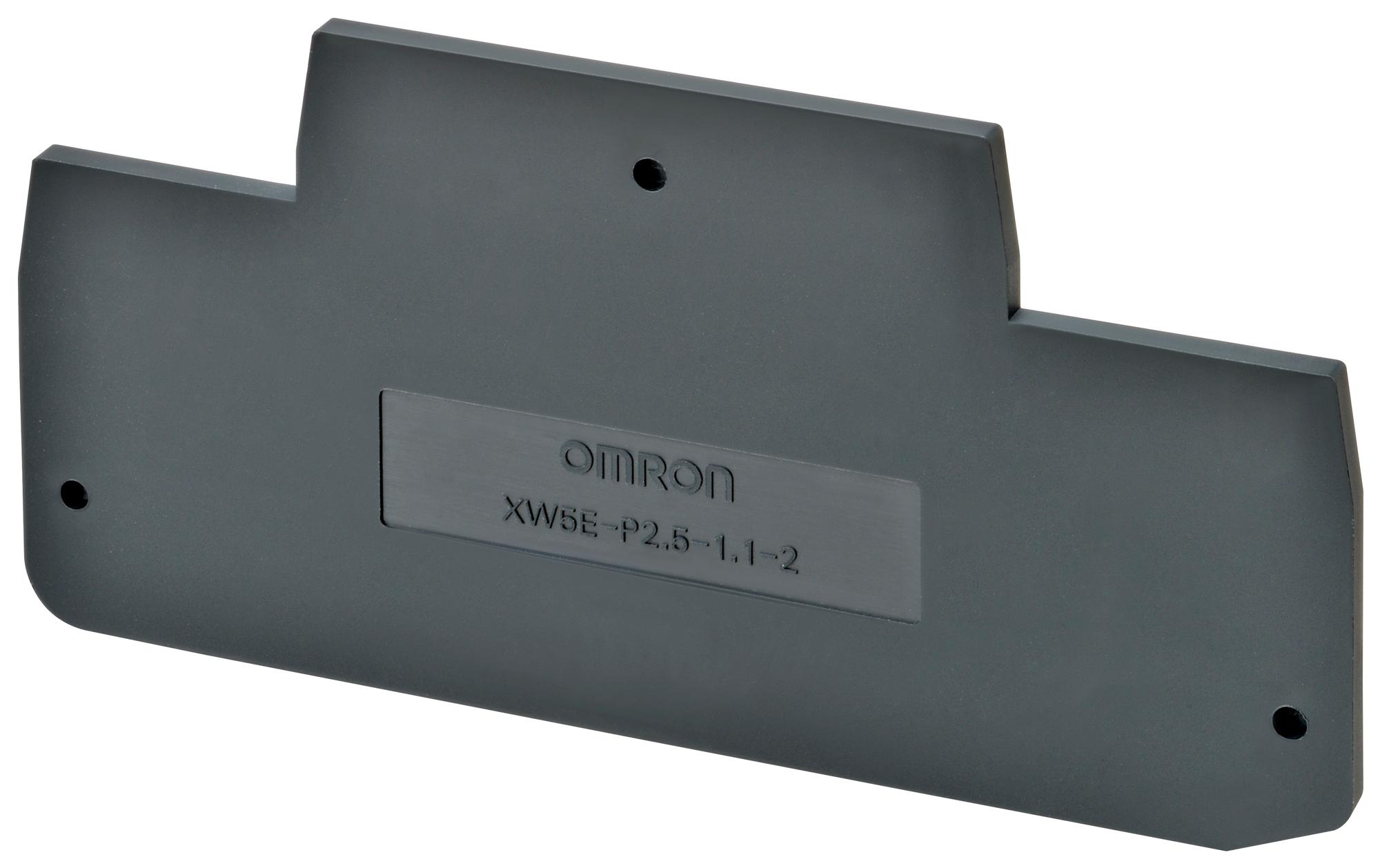 Omron Industrial Automation Xw5E-P2.5-1.1-2 Terminal Block End Cover, 2Tier