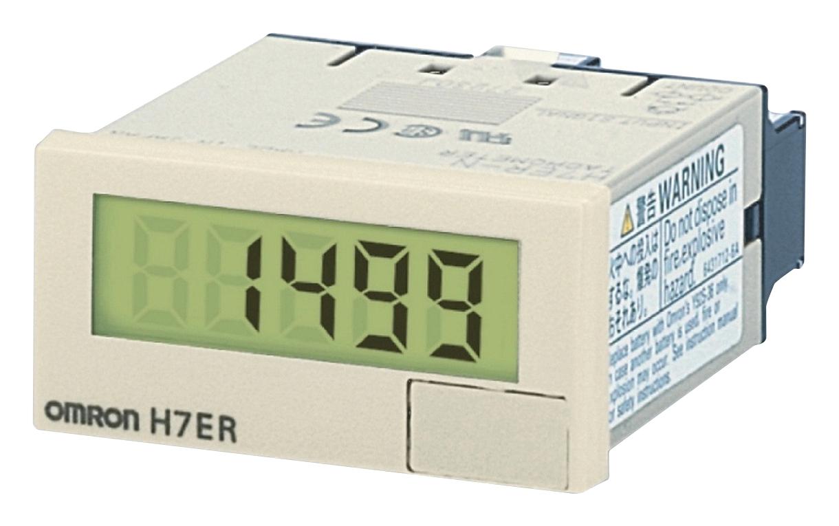 Omron H7Er-Nv1 Tachometer, 5-Digit, 8.6mm, 7-Seg Lcd