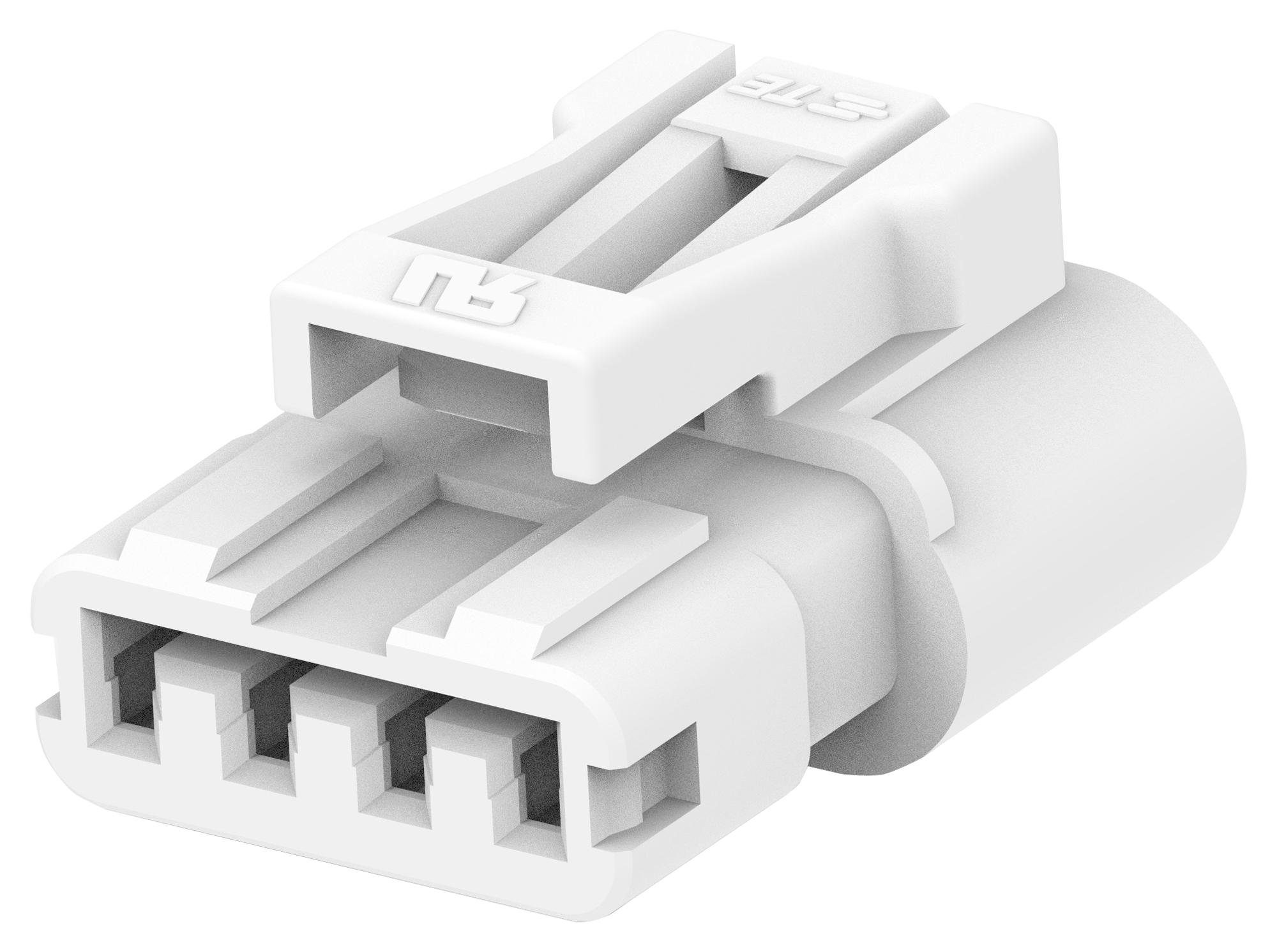 Te Connectivity 2321918-4 Connector Housing, Plug, 4Pos, 1Row