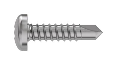 TR Fastenings 3.5 X 22 Ptstdx Z100 Din7504 Pan Head Screw, Steel, 3.5mm X 22mm