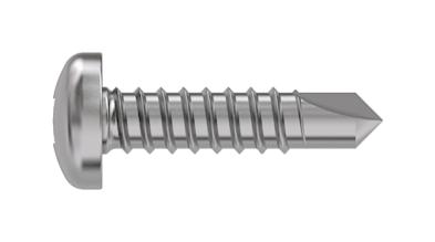 TR Fastenings 4.2 X 38 Pustdx Z100 Unserrated Din7504 Pan Head Screw, Steel, 4.2mm X 38mm