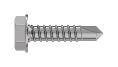 TR Fastenings 6.3 X 80 Wxstdx Z100 Din7504 Hex Washer Head Screw, Steel, 6.3X80mm