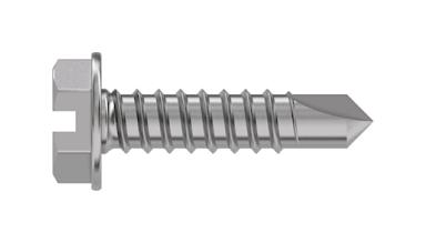 TR Fastenings 4.8 X 13 Wfstdx Z100 Din7504 Hex Head Slotted Screw, Steel, 4.8X13mm