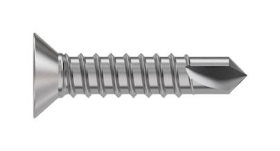 TR Fastenings 4.2 X 38 M4Stdx Z100 Csk Din7504 Countersunk Head Screw, Steel, 4.2X38mm