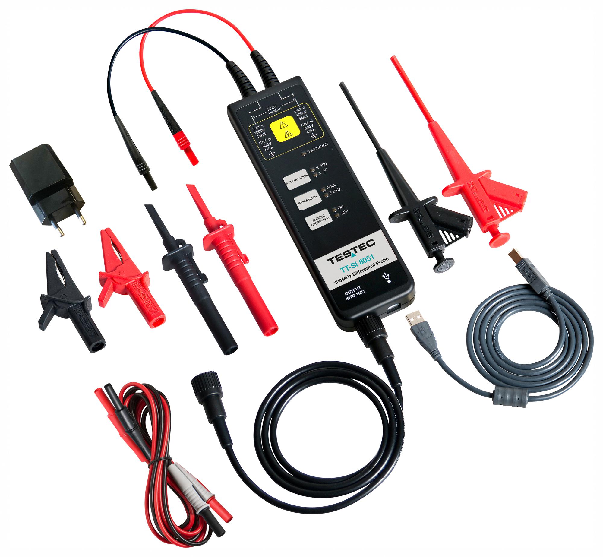 Testec Tt-Si 8051 Active Differential Probe, 100Mhz, Osc