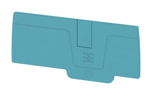 Weidmuller 1991910000 End Plate, 82.6mm, Blue, Terminal Block