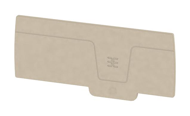 Weidmuller 2490530000 End Plate, 100.23mm, Dark Beige