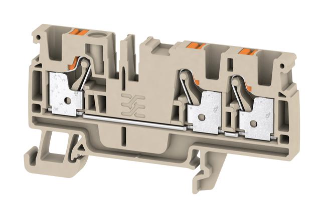 Weidmuller 2051240000 Terminal Block, Din Rail, 3Pos, 12Awg