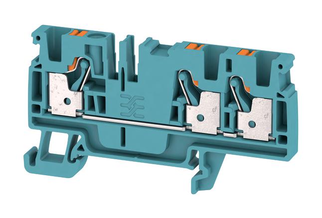 Weidmuller 2051280000 Terminal Block, Din Rail, 3Pos, 12Awg