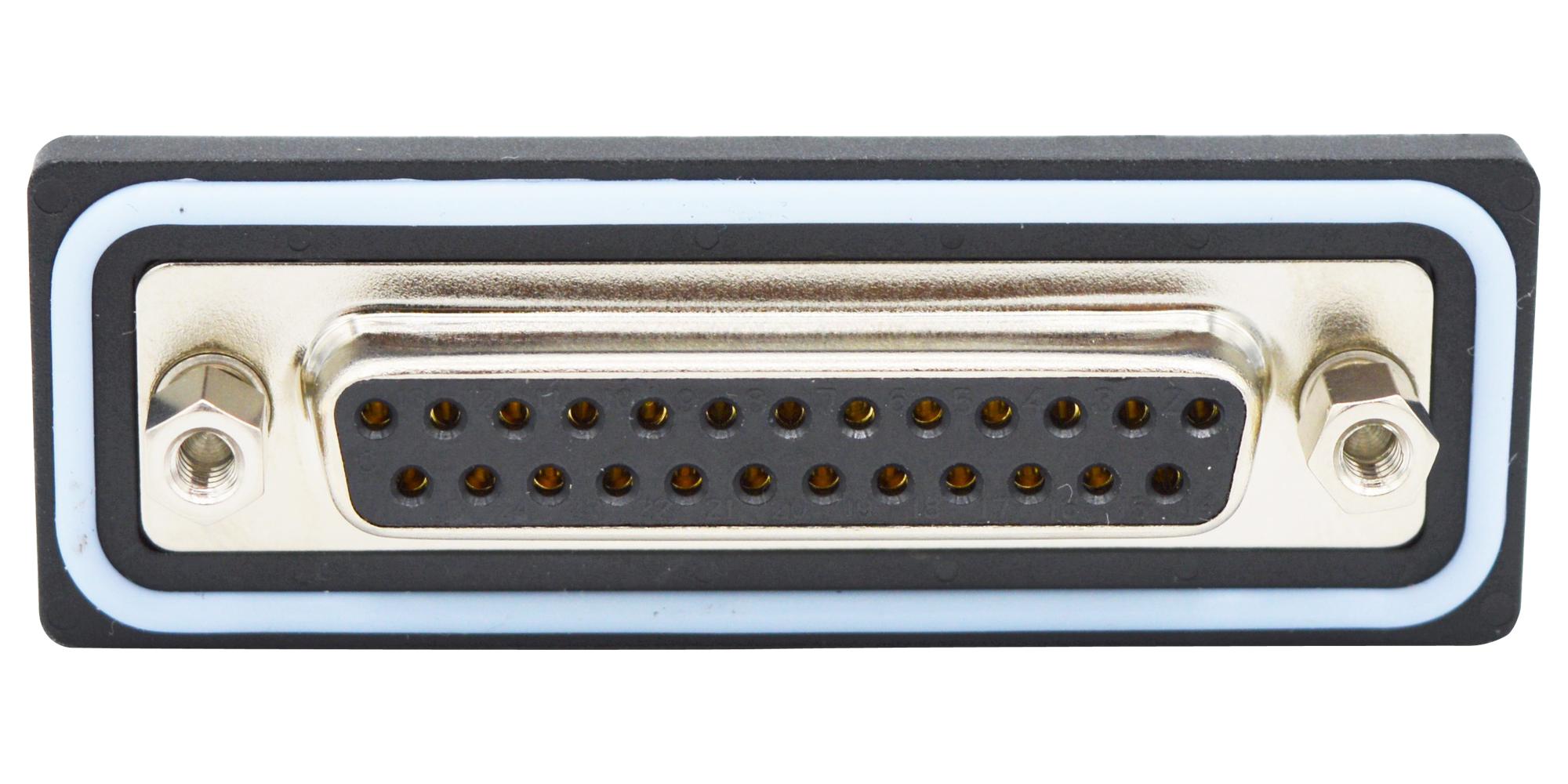 NorComp Sdf-R25-213L012 D Sub Connector, R/a Rcpt, Db, 25Pos, Solder