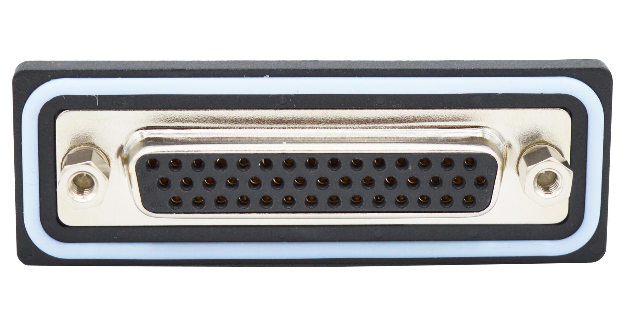 NorComp Hdf-R44-213L012 Hd-D Sub Connector, R/a Rcpt, Db, 44Pos, Ip67