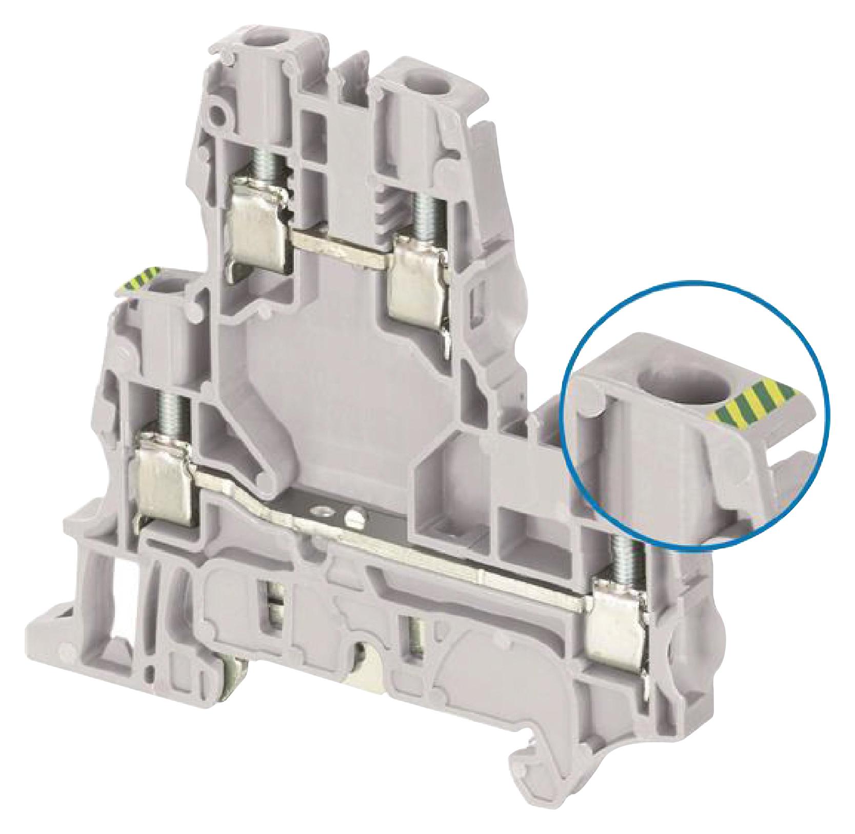 Entrelec TE Connectivity 1Snk506212R0000 Terminal Block, Din Rail, 4Pos, 6mm2