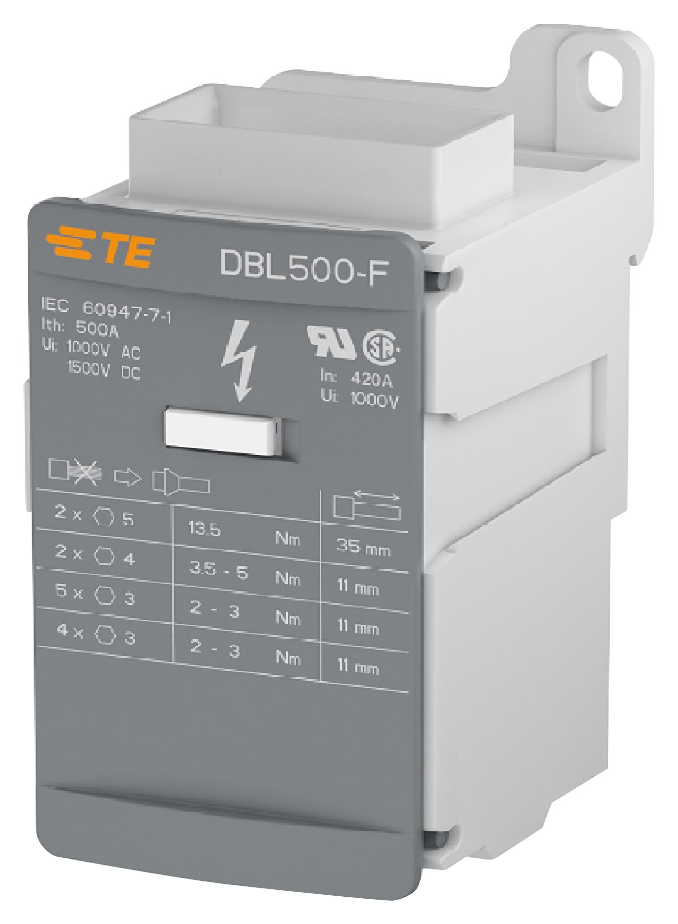 Entrelec TE Connectivity 1Snl350060R0000 Power Distribution Tb, 1Pole, Flat Entry