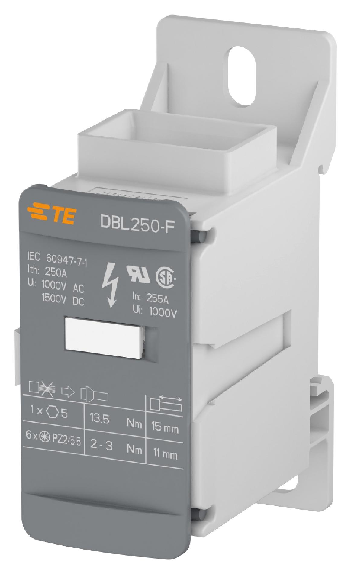 Entrelec TE Connectivity 1Snl325060R0000 Power Distribution Tb, 1Pole, Flat Entry