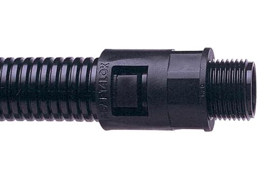 Abb Adaptaflex 7Tca296000R0585 Conduit Connector, 21mm, Nylon, Blk