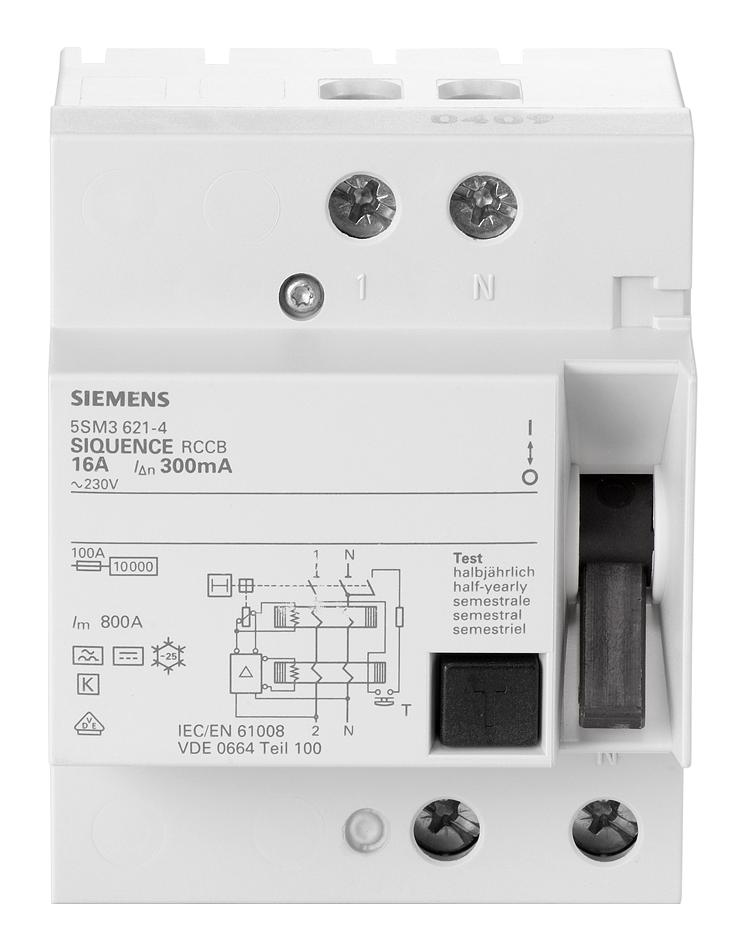 Siemens 5Sm3621-4 Rcbo, Rcd, Gfci, Afdd Circuit Breakers