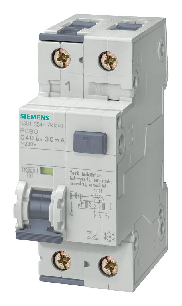 Siemens 5Su1654-6Kk16 Rcbo, Rcd, Gfci, Afdd Circuit Breakers