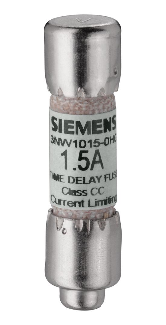 Siemens 3Nw1015-0Hg Cartridge Fuse, Time Delay, 1.5A, 600Vac