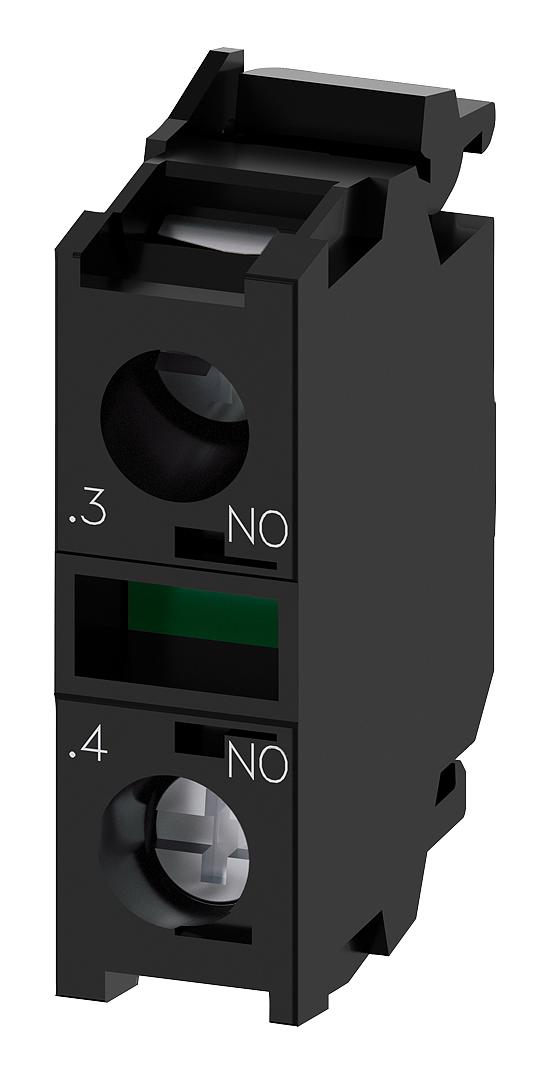 Siemens 3Su1400-1Aa10-1La0 Sw Contact Block, 1P, 10A, 110Vac, Screw