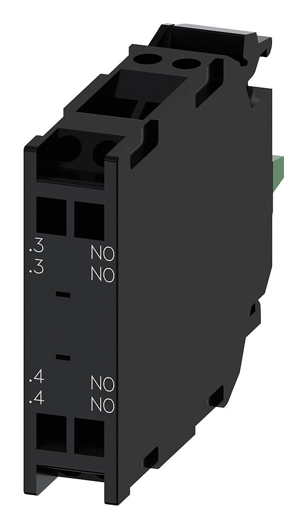 Siemens 3Su1400-1Aa10-3Da0 Sw Contact Block, 2P, 10A, 110Vac/spring