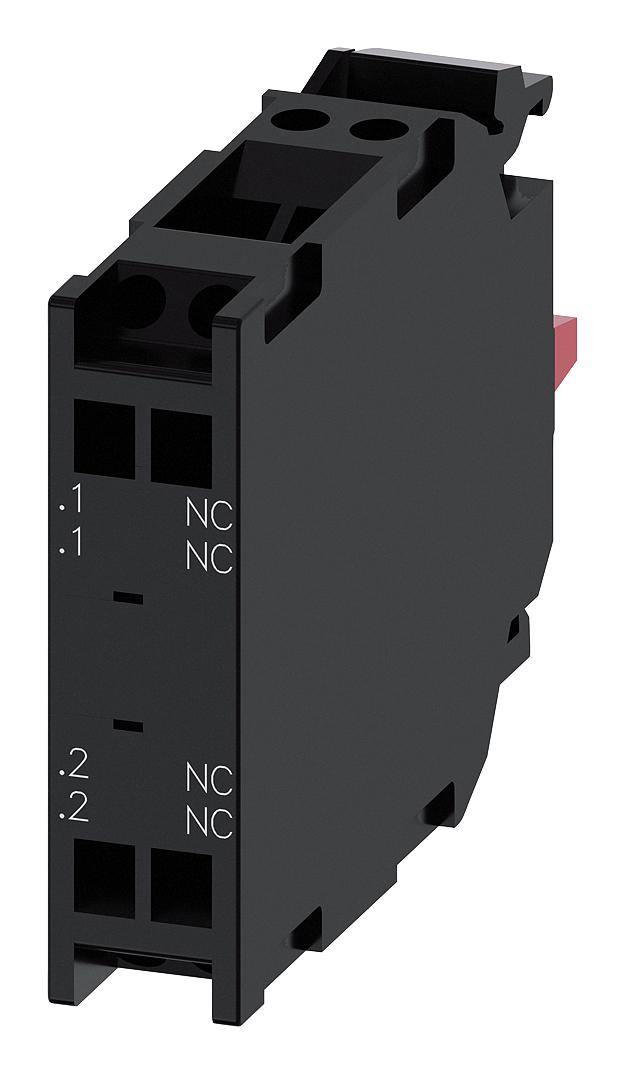 Siemens 3Su1400-1Aa10-3Ea0 Sw Contact Block, 2P, 10A, 110Vac/spring