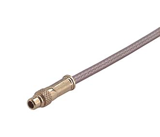 Huber+Suhner 11mmcx-50-1-1/111oh Rf Coax Connector, Mmcx Plug, 50 Ohm, Cable