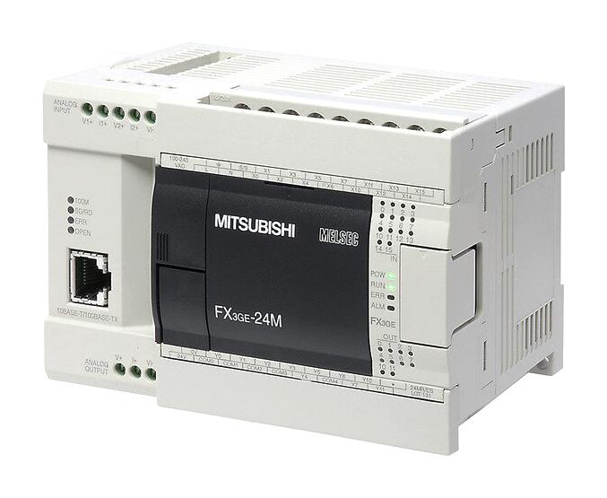 Mitsubishi Fx3Ge-24Mr-Ds Process Controller, 24I/o, 32W, 24Vdc