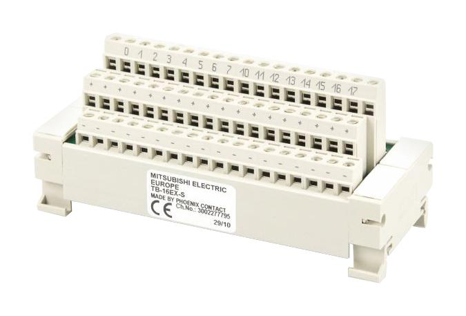 Mitsubishi Tb-16Ex-S Terminal Block, 16 I/p, Screw, Plc