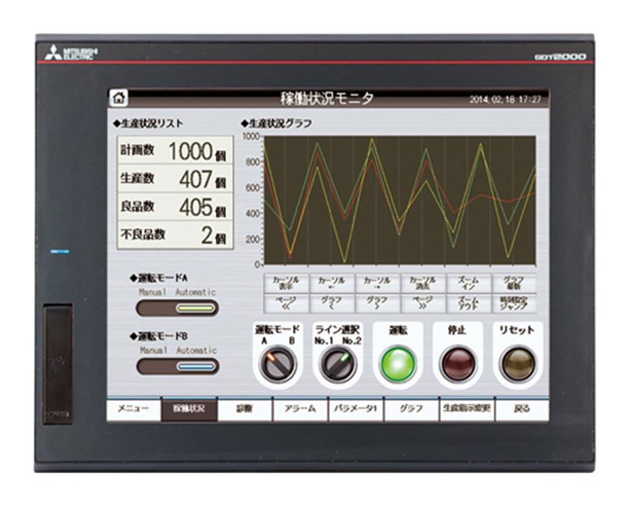 Mitsubishi Gt2512-Stbd Graphic Terminal, 800X600P, Svga Tft Lcd