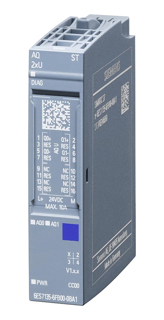 Siemens 6Es7135-6Fb00-0Ba1 Analogue Output Module, 24 V, 2 Output