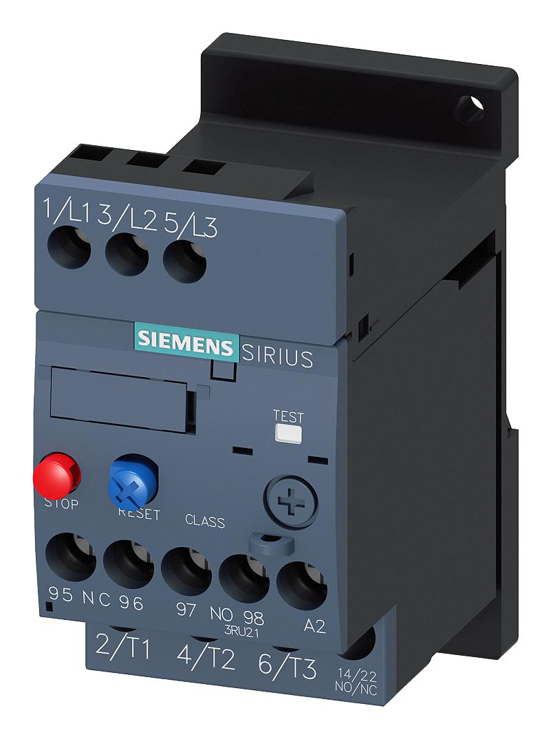 Siemens 3Ru2116-0Cb1 Thermal Overload Relay, 0.18A-0.25A