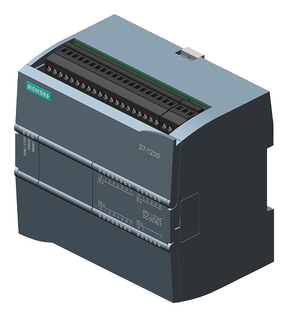 Siemens 6Ag1214-1Hg31-4Xb0 Plc Programmer, 16I/p, 10 O/p, 24Vdc