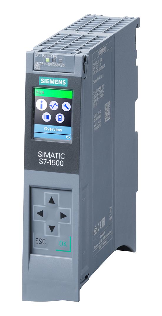 Siemens 6Ag1511-1Fk02-2Ab0 Plc Programmer, 2 X Rj45 Interface, 24V