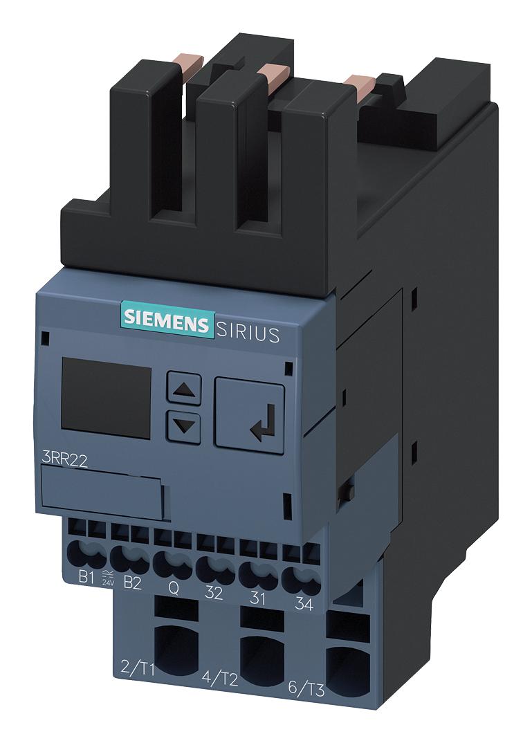 Siemens 3Rr2242-2Fw30 Current Sensing Relay, 3A/400Vac, Spring