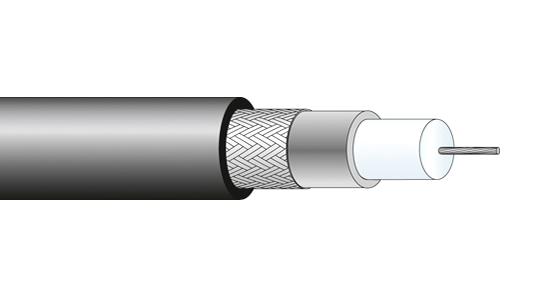 Huber+Suhner G03233 Coax Cable Wire, 5mm, 75 Ohm, 1M