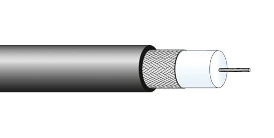 Huber+Suhner Radoxrf179 Coax Cable Wire, 2.8mm, 75 Ohm, 1M