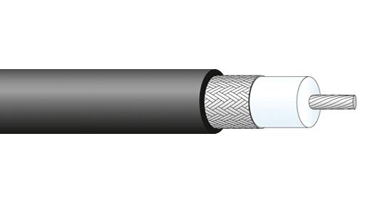 Huber+Suhner Radoxrf58 Coax Cable Wire, 5.1mm, 50 Ohm, 1M