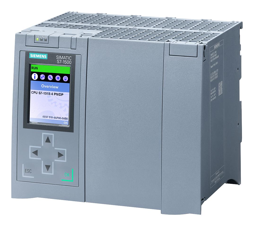 Siemens 6Es7518-4Ap00-3Ab0 Plc Programmer, 2 X Rj45 Interface, 24V