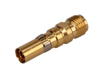 Huber+Suhner 331023-Sma-C50-1/111ne Adapter, 1.0/2.3 Plug-Sma Jack, 50 Ohm