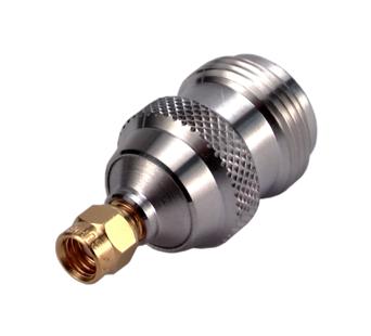 Huber+Suhner 33smc-N-50-1/1--ne Rf Adapter, Smc Plug-N Jack, 50 Ohm