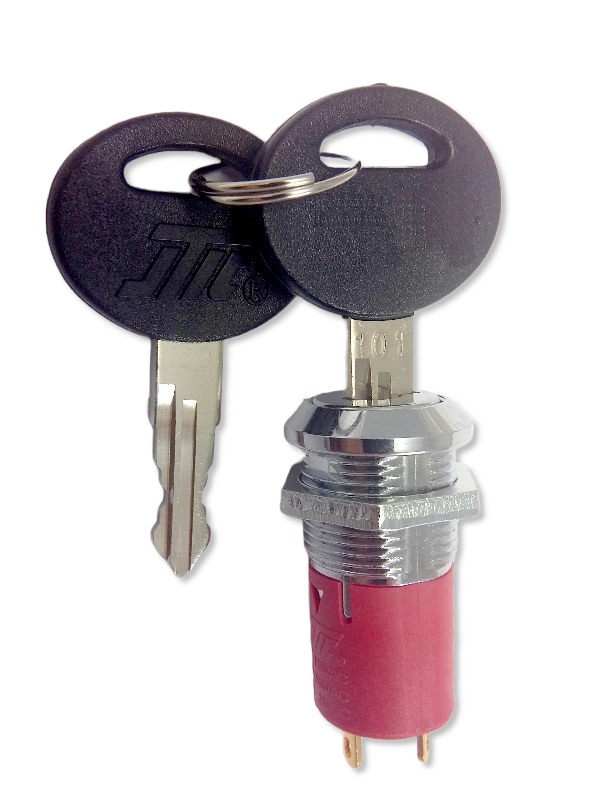 Multicomp Pro Mp004586 Key Switch, 90 Deg, 2 Pos, Solder Lug