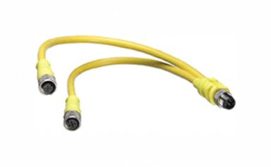 Molex 120068-0211 Sensor Cord, M12 Plug-M12 Rcptx2, 300mm