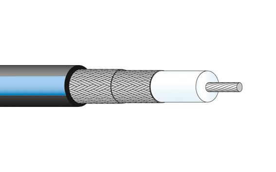 Huber+Suhner Enviroflex400 Coax Cable Wire, 5mm, 50 Ohm, 1M