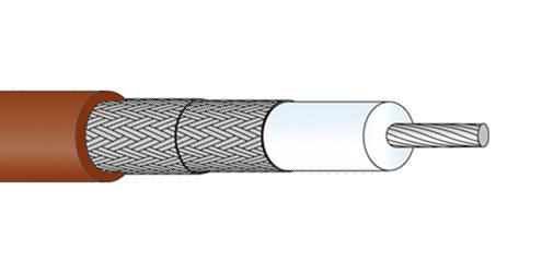 Huber+Suhner Rg400/u Coax Cable Wire, 4.95mm, 50 Ohm, 1M